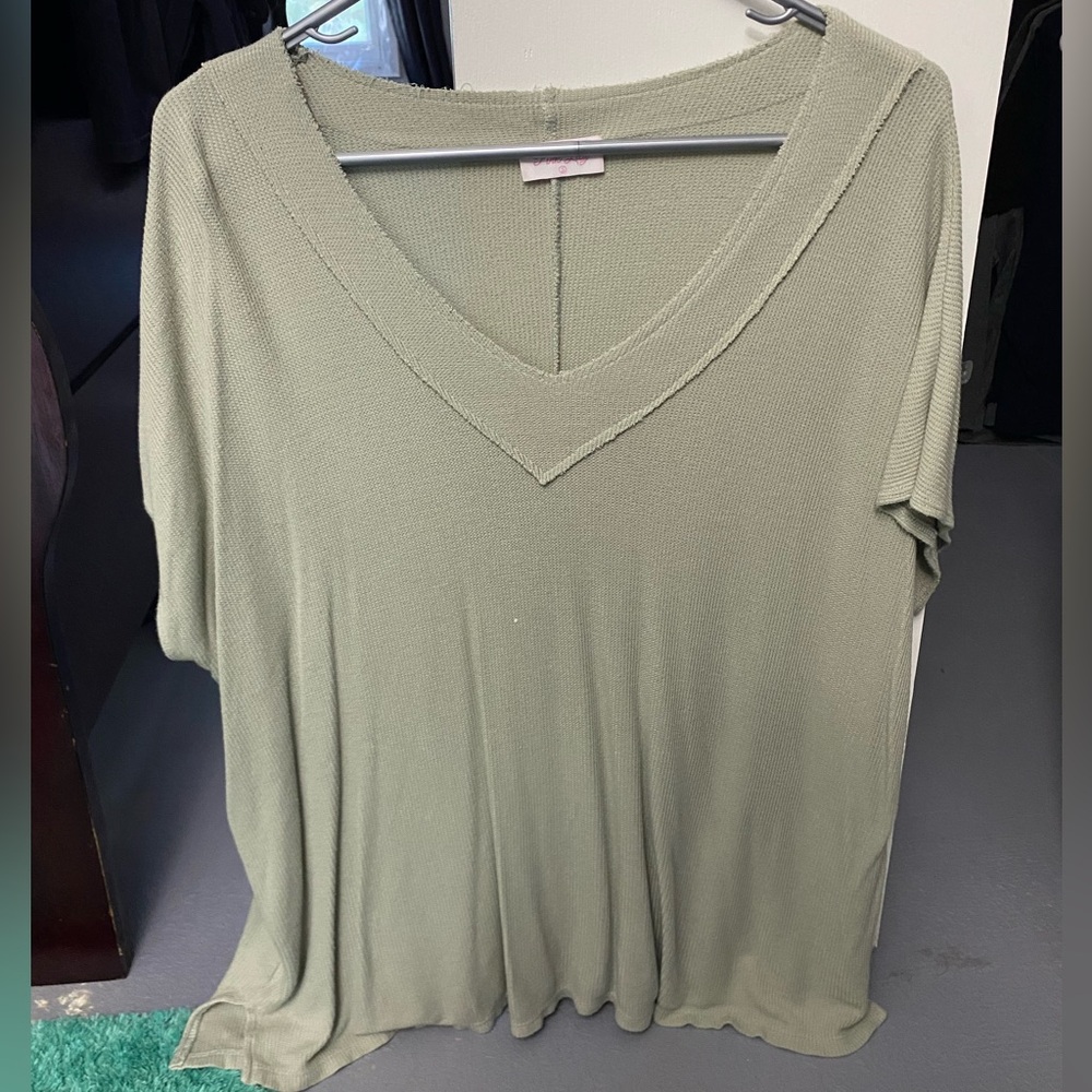 Pink lily over sized tee